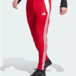 adidas men Tiro 24 Training Pants  Adidas Scarlet Joggers with White Accents NWT